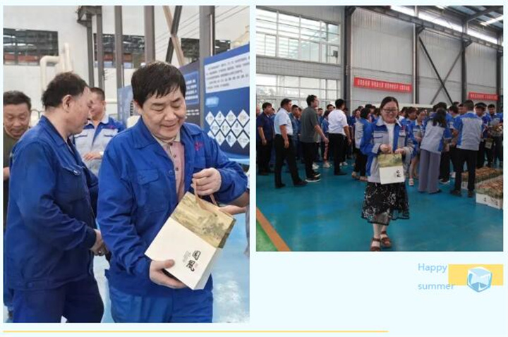 隨著炎炎夏日的來臨，近期氣溫逐步攀升，為切實做好夏季防暑降溫工作，保障員工的身體健康，7月17日下午，山東金格瑞開展“您戰高溫助振興 我送清涼鼓干勁”--夏送清涼主題活動，給所有的員工送上了防暑降溫茶，用愛心給這個炎夏降溫。.jpg